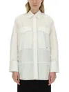 Victoria Beckham Women's Oversize Pocket Shirt In White
