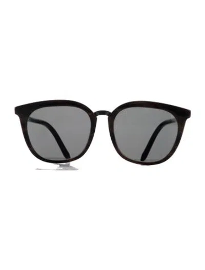 Pre-owned Victoria Beckham Oversize Tinted Sunglasses In Brown