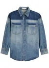 Victoria Beckham Women Camicia In Denim Schiarito In Denim
