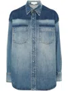Victoria Beckham Women Camicia In Denim Schiarito In Blue