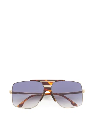 Victoria Beckham Oversized Geometric-frame Sunglasses In Gold