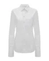 Victoria Beckham Tab Detail Button-up Shirt In White