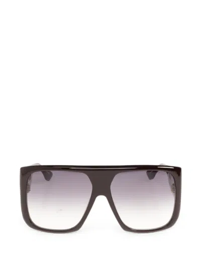 Victoria Beckham Oversized Square-frame Sunglasses In Red