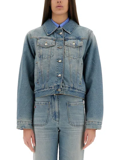VICTORIA BECKHAM PADDED DENIM JACKET