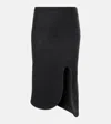 Victoria Beckham Padded Tube Detail Skirt In Grey