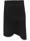 Victoria Beckham Padded Tube Detail Skirt In Grey