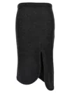 Victoria Beckham Padded Tube Detail Skirt In Black