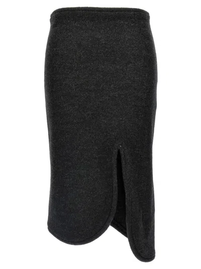 VICTORIA BECKHAM PADDED TUBE DETAIL' SKIRT