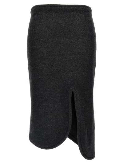 VICTORIA BECKHAM PADDED TUBE DETAIL SKIRT