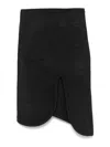 Victoria Beckham Padded Tube Detail Skirt In Grey