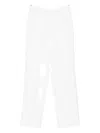Victoria Beckham Panel Trousers In White