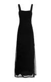 Victoria Beckham Paneled Cami Dress In Black