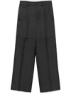 Victoria Beckham Panelled-design Trousers In Grey