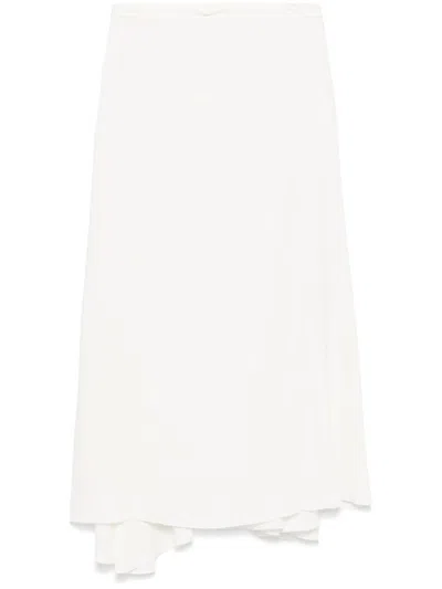 Victoria Beckham Panelled Skirt In White