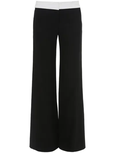 Victoria Beckham Side Seam Detail Trouser In Black