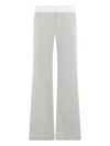 Victoria Beckham Side Panel Trouser In Grau