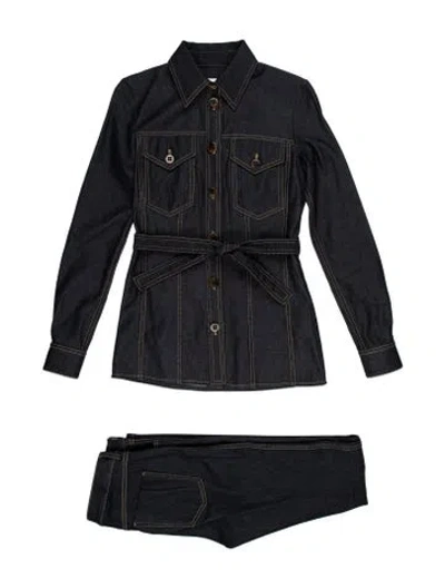 Pre-owned Victoria Beckham Pant Set In Blue