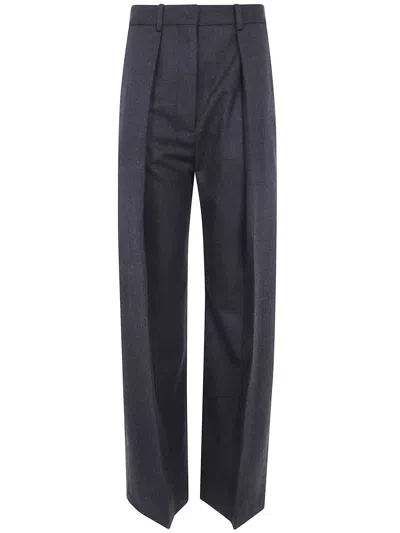Victoria Beckham Pantaloni Gamba Dritta "cecilia" In Blue