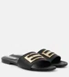 Victoria Beckham Black B Buckle Sandals In Schwarz