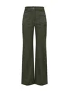 Victoria Beckham Pants Alina In Green