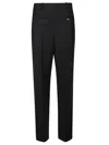 Victoria Beckham Reverse Front Tailored Trousers In Black