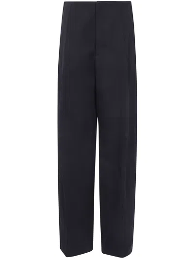 Victoria Beckham Pants Wool Black "eugenie" In Multi