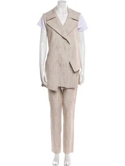 Pre-owned Victoria Beckham Pantsuit In Neutral