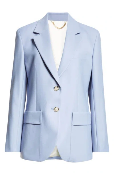 Victoria Beckham Patch Pocket Jacket In Bluebell