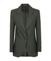 Victoria Beckham Womens Oregano Notch-lapels Slim-fit Stretch-woven Blazer In Multi