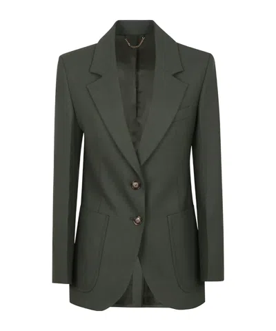 VICTORIA BECKHAM POCKET-DETAIL TWO-BUTTON BLAZER