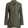 Victoria Beckham Patch Pocket Jacket In Green