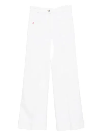 Victoria Beckham Patch-pocket Jeans In White
