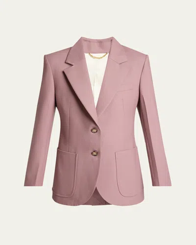 VICTORIA BECKHAM PATCH POCKET WOOL-BLEND JACKET