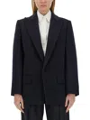 Victoria Beckham Women's Peak Label Jacket In Blue