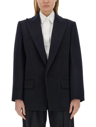 Victoria Beckham Oversized Fit Jacket In Blue