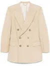Victoria Beckham Double-breasted Blazer In Neutrals