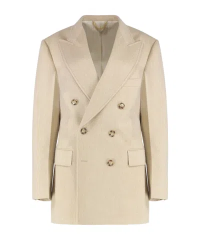 VICTORIA BECKHAM VICTORIA BECKHAM PEAK-LAPEL DOUBLE-BREASTED BLAZER