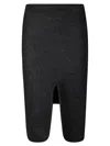 Victoria Beckham Pencil Skirt With Front Slit And Asymmetric Hem