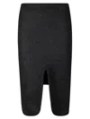 Victoria Beckham Padded Tube Detail Skirt In Black