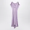 Victoria Beckham Petunia-coloured Midi Dress With Ruffles