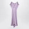 Victoria Beckham Petunia-coloured Midi Dress With Ruffles