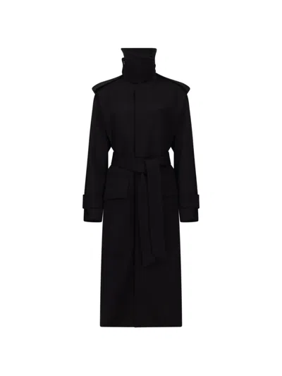 Victoria Beckham Philippa Trench Coat In Black