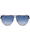 Victoria Beckham Pilot-frame Sunglasses In Blue