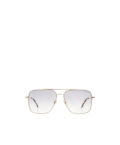 Victoria Beckham Pilot Frame Sunglasses In Gold
