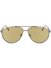 Victoria Beckham Pilot-frame Sunglasses In Green