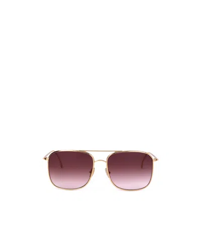 Victoria Beckham Pilot Sunglasses In Gold