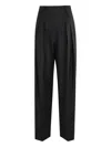 Victoria Beckham Tailored Black Trousers With High Waist In Black
