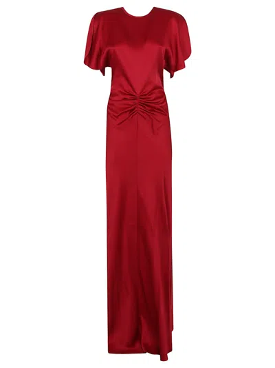 VICTORIA BECKHAM VICTORIA BECKHAM PINK AND PURPLE EVENING DRESS