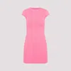 VICTORIA BECKHAM PINK CAP SLEEVE FITTED MINI DRESS