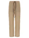 Victoria Beckham Pleat Detail Pyjama Pants In Brown
